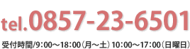 電話番号 受付時間/9：00～18：00（月～土）